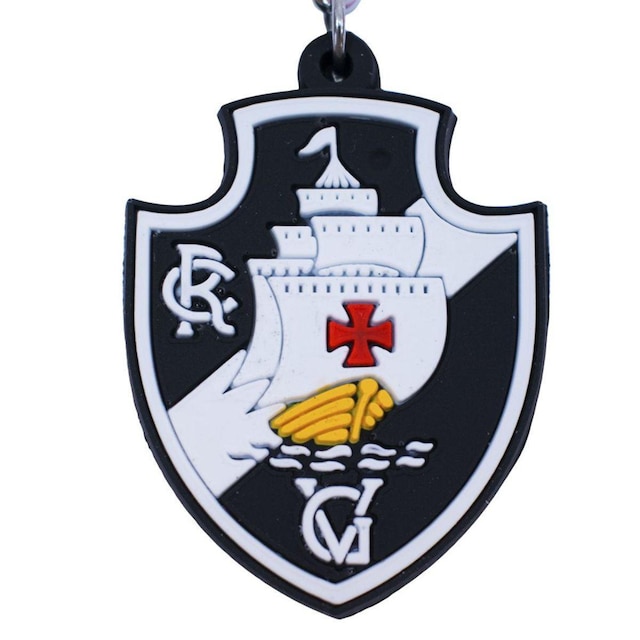 Chaveiro De Borracha Com Brasão De Time - Vasco