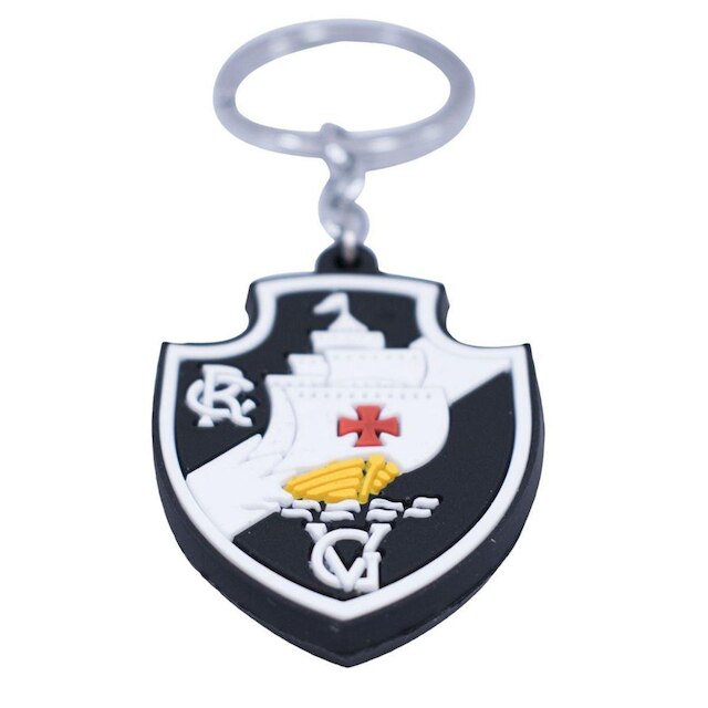 Chaveiro De Borracha Com Brasão De Time - Vasco