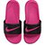Chinelo Slide Infantil Nike Kawa Masculino - Preto+Pink