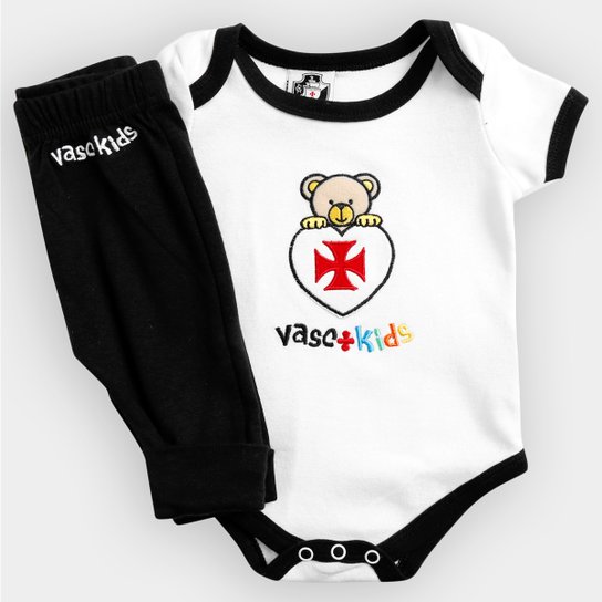 Conjunto Vasco Bebê c/ 3 peças Infantil