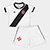 Conjunto Vasco Infantil Sublimado 2 Peças - Preto+Branco