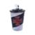 Copo 3d Com Canudo 450ml - Vasco - Preto