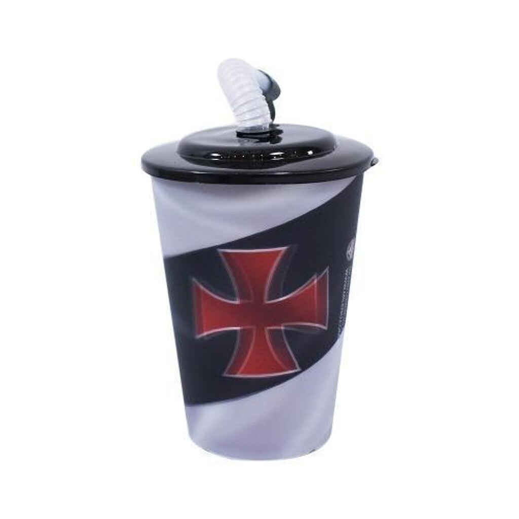 Copo 3d Com Canudo 450ml - Vasco