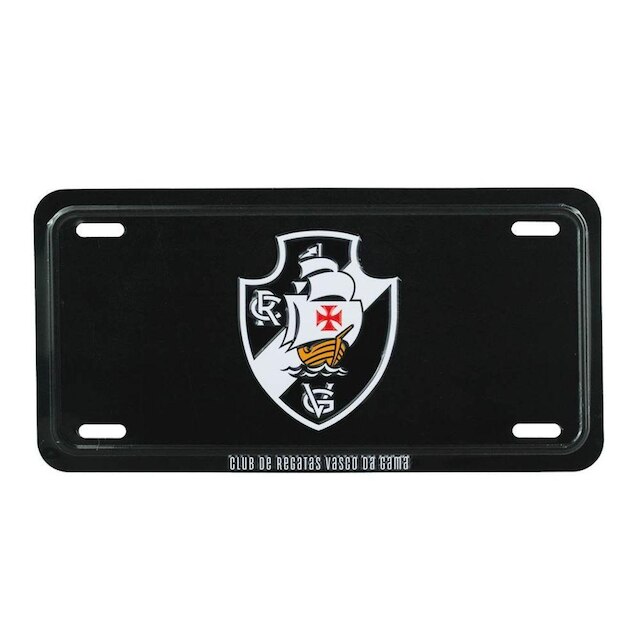 Enfeite Metal Placa Carro 15x30cm - Vasco