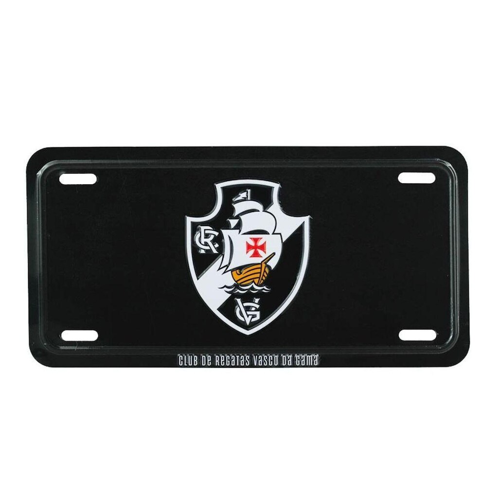 Enfeite Metal Placa Carro 15x30cm - Vasco