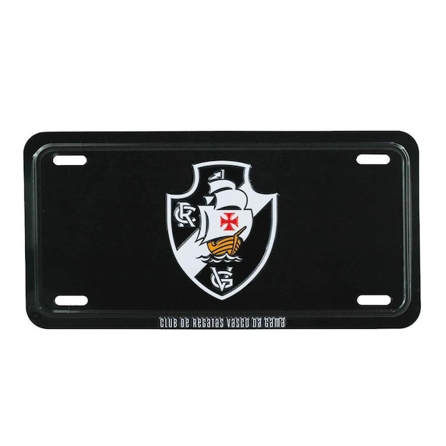 Enfeite Metal Placa Carro 15x30cm - Vasco
