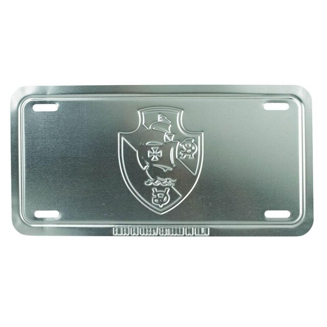 Enfeite Metal Placa Carro 15x30cm - Vasco