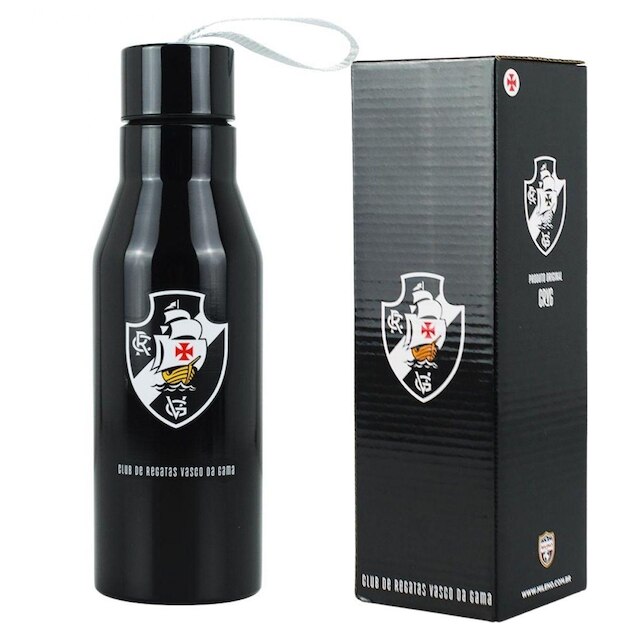 Garrafa Inox Tampa Rosqueável Cordão Vasco Da Gama 600ml