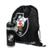 Garrafa Plástico 450ml Com Mochila Tipo Saco - Vasco Da Gama - Preto