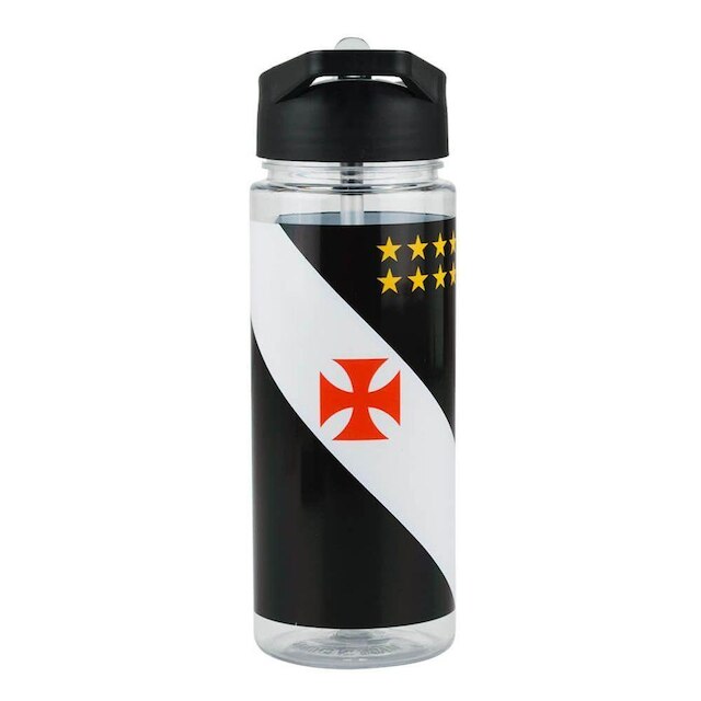 Garrafa Plástico 450ml Com Mochila Tipo saco - Vasco