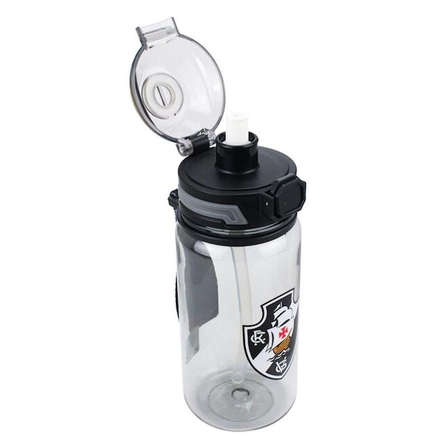 Garrafa Plástico Com Canudo 650ml - Vasco