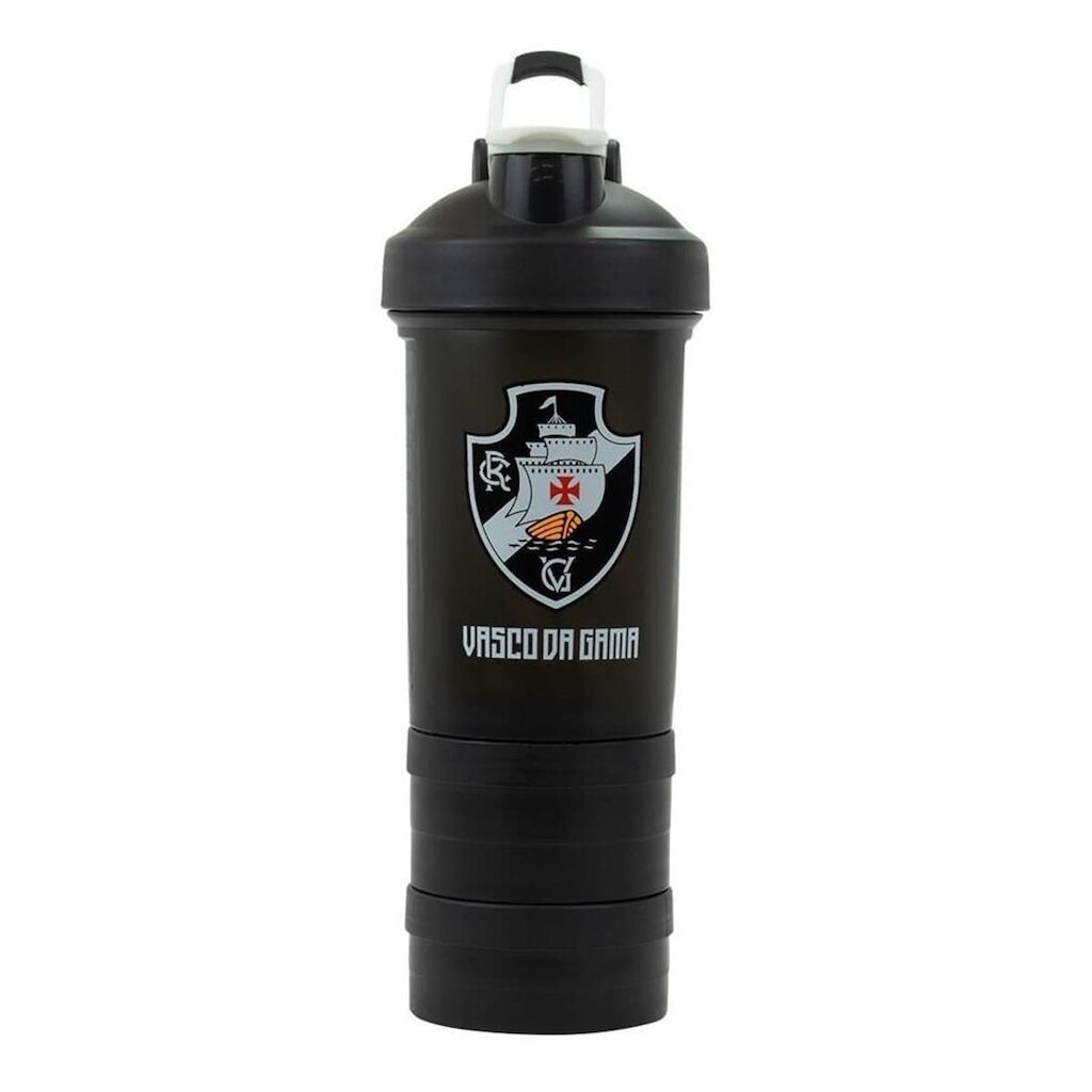 Garrafa Shakeira Mola 2 Compartimentos 500ml - Vasco