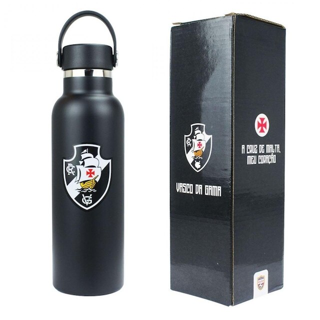 Garrafa Térmica Alça Rosqueável 500ml - Vasco Da Gama