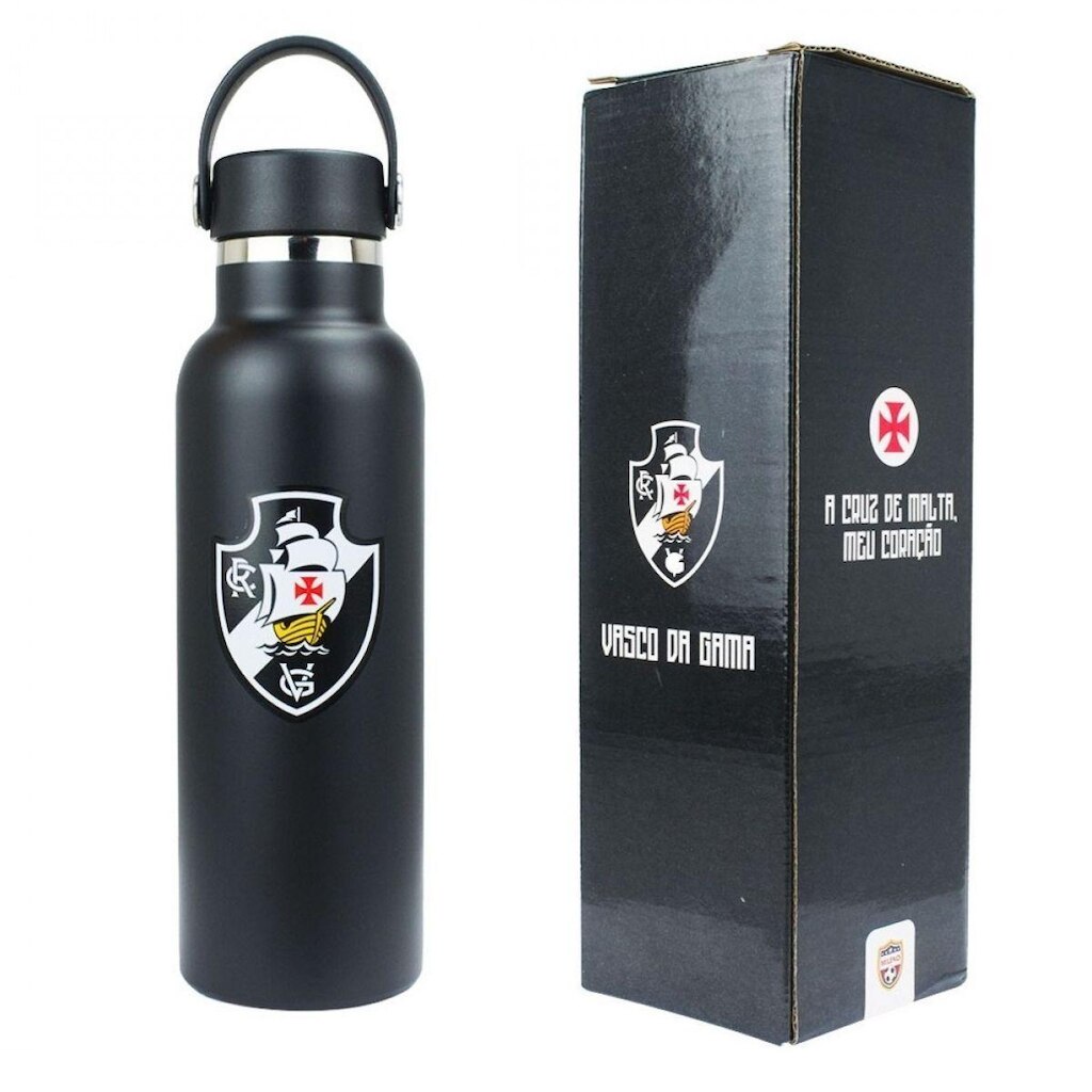 Garrafa Térmica Alça Rosqueável 500ml - Vasco Da Gama