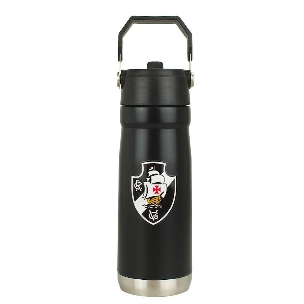 Garrafa Térmica Inox Alça Canudo Bico 650ml - Vasco