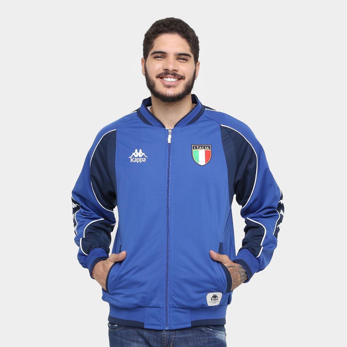 Jaqueta Itália 17 Kappa Retro Masculina Shop Vasco