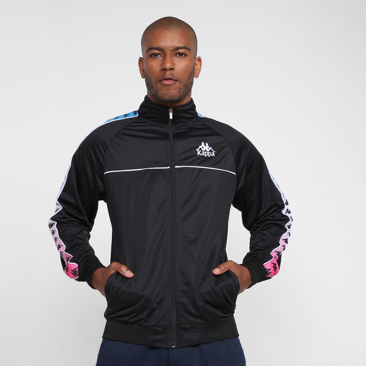 Blusa Casaco Kappa Masculino Jaqueta Corta Vento Kappa Sport Logo