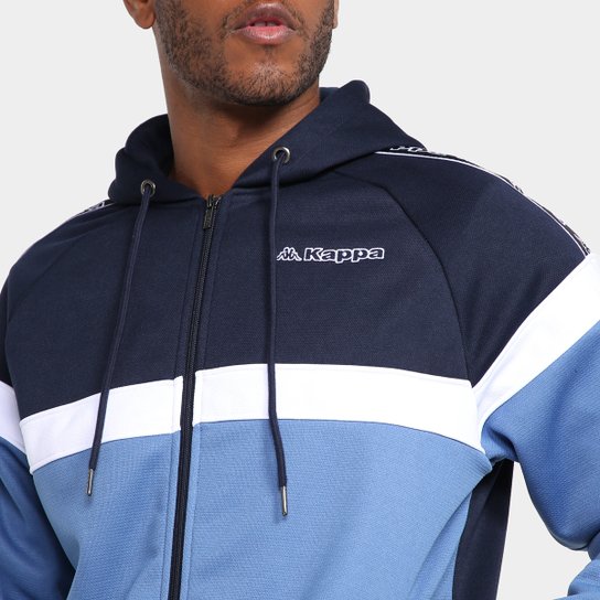 Jaqueta Kappa Fleece C/ Capuz Masculina