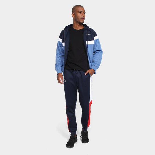 Jaqueta Kappa Fleece C/ Capuz Masculina
