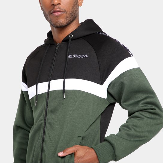 Jaqueta Kappa Fleece C/ Capuz Masculina