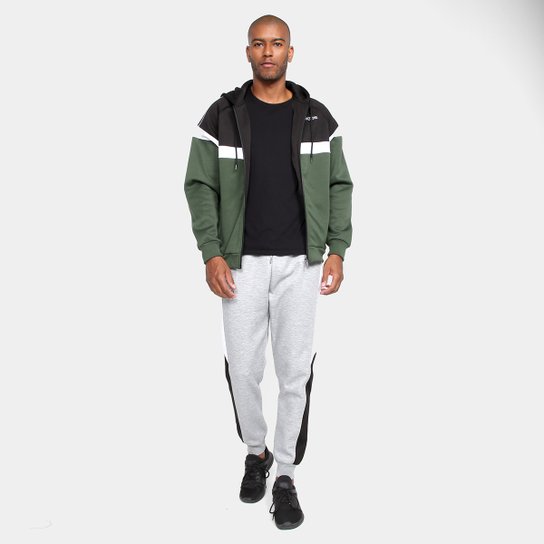 Jaqueta Kappa Fleece C/ Capuz Masculina