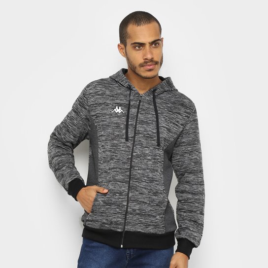 Jaqueta Kappa Jet Keith 2.0 Masculina - Preto+Cinza