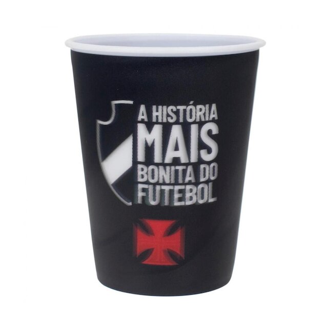 Jogo 2 Copos Plástico 3D 400ml - Vasco