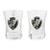 Jogo 2 Copos Shot Vidro 50ml - Vasco - Transparente