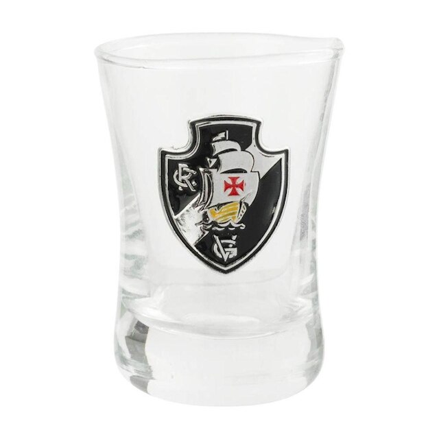 Jogo 2 Copos Shot Vidro 50ml - Vasco