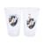 Jogo 2 Copos Vidro 475ML - Vasco - Preto