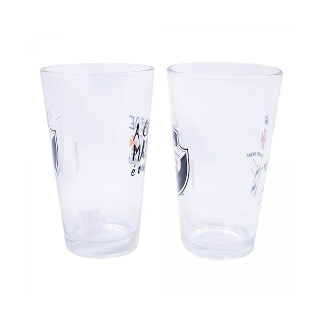 Jogo 2 Copos Vidro 475ML - Vasco
