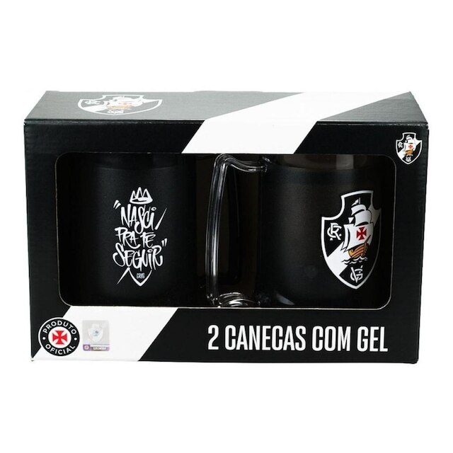 Kit 2 Canecas Gel Isolante Térmico 400 Ml Vasco Da Gama