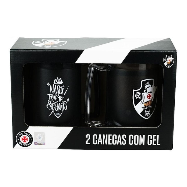 Kit 2 Canecas Gel Isolante Térmico 400 Ml Vasco Da Gama