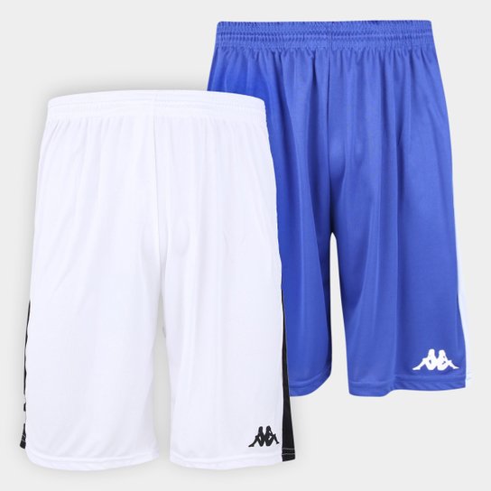 Kit Calção Fardamento Kappa Masculino 2 Peças