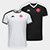 Kit Camisa Block+Camisa Beau Vasco Kappa Supporter Masculina - Branco+Preto