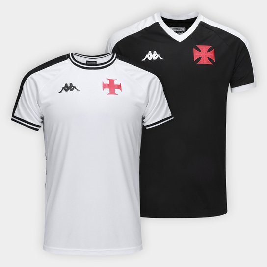 Kit Camisa Block+Camisa Beau Vasco Kappa Supporter Masculina