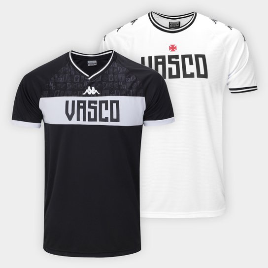 Kit Camisa Vasco Kappa Supporter Masculina