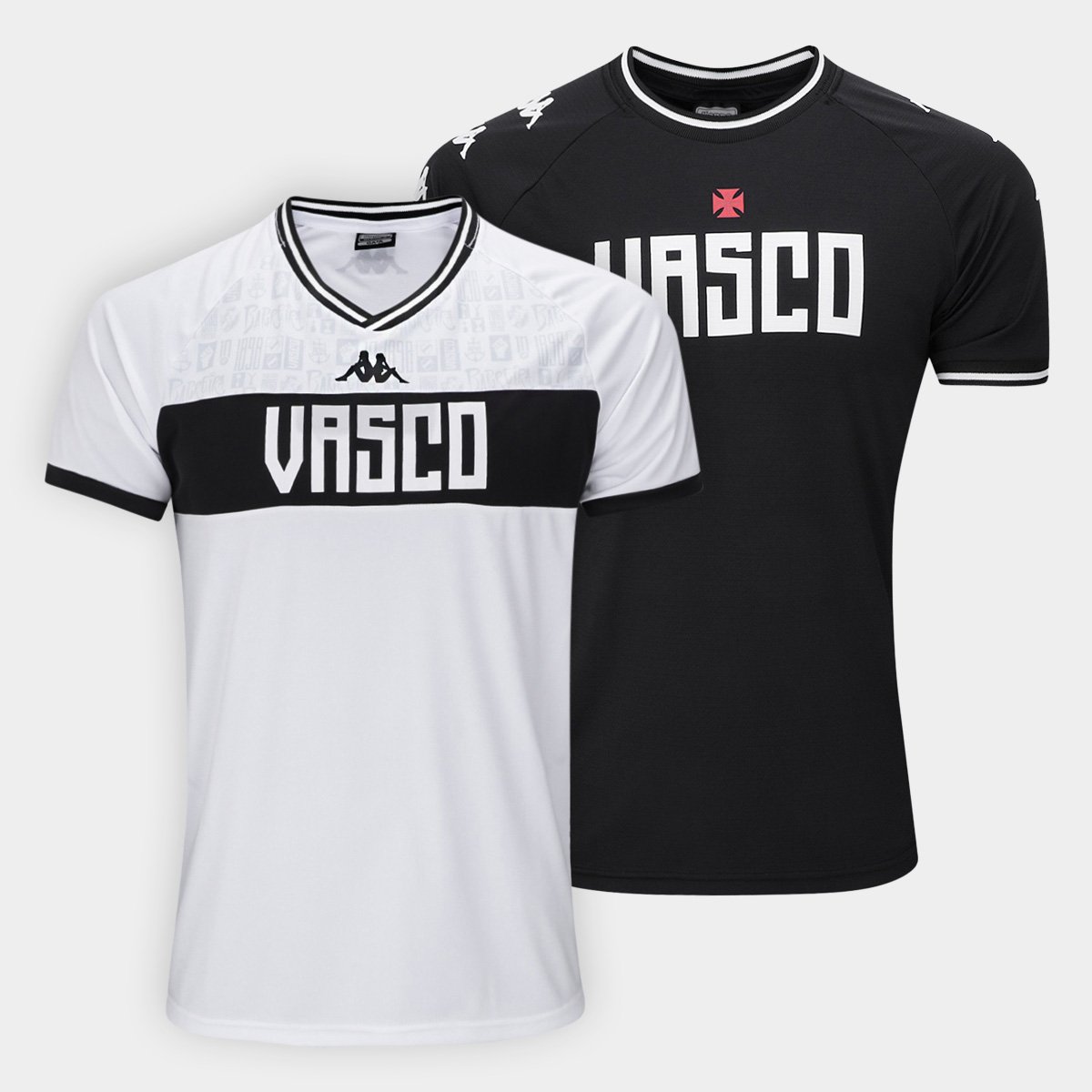 Kit Camisa Vasco Kappa Supporter Masculina