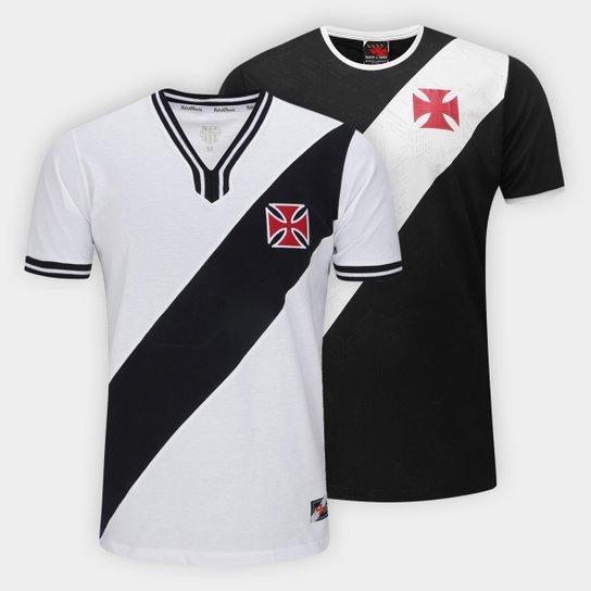 Kit Camiseta Vasco 1974 Nº10 + Camiseta Vasco Building Masculina