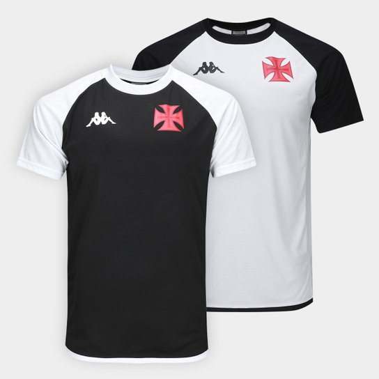 Kit Camiseta Vasco Kappa Supp Graphik Duo C/2 Masculina