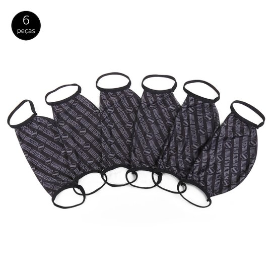 Kit de Máscaras de Proteção Vasco da Gama Laváveis - 6 Unid