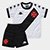 Kit Infantil Vasco Kappa Supporter Class - Branco+Preto