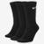 Kit Meia Cano Alto Nike Everyday Lightweight Masculina c/ 3 Pares - Preto