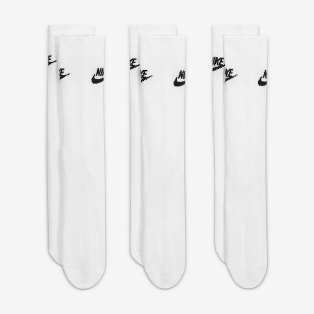 Kit Meia Cano Alto Nike Sportswear Everyday Essential c/ 3 Pares