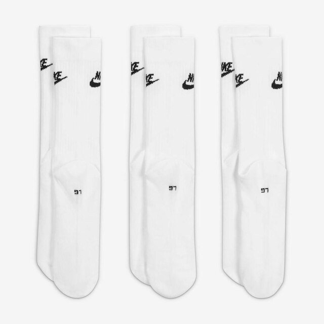 Kit Meia Cano Alto Nike Sportswear Everyday Essential c/ 3 Pares