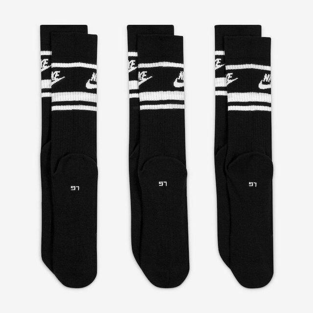 Kit Meia Cano Alto Nike Sportswear Everyday Essential c/ 3 Pares