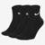 Kit Meia Nike Cano Médio Everyday Lightweight c/ 3 Pares - Preto
