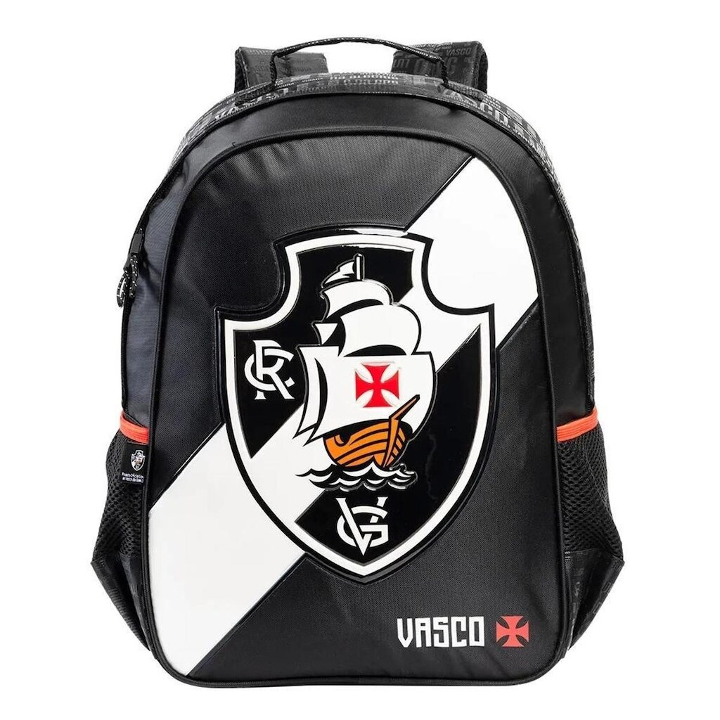 Mochila Juvenil Esportiva Escolar Futebol Vasco força Jovem 16502 Oficial