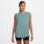 Regata Nike Dri-FIT One Feminina - Verde+Branco