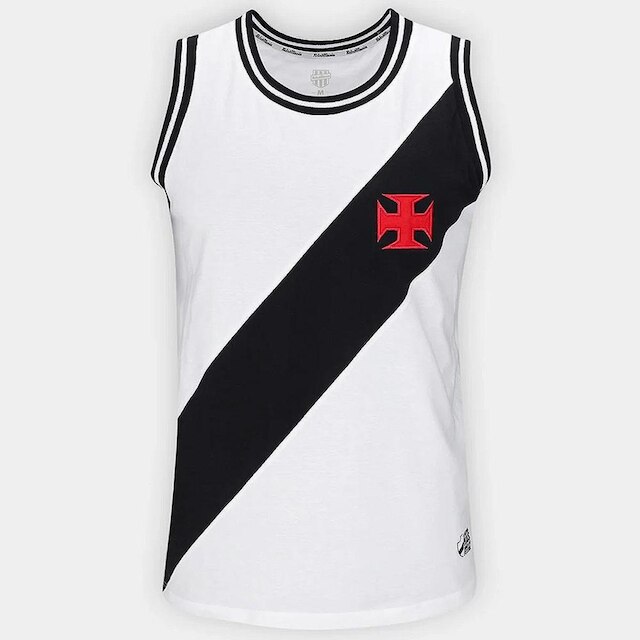 Regata Vasco Anos 70 Branca Masculina